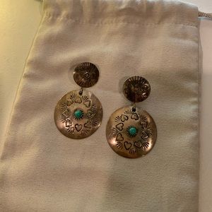 Authentic Turquoise and Sterling Silver Earrings